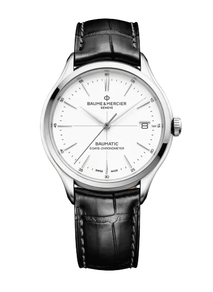 Succombez à la montre Clifton 10518 de Baume & Mercier, célèbre horloger Suisse. Mouvement Baumatic. Paiement 4x sans frais.