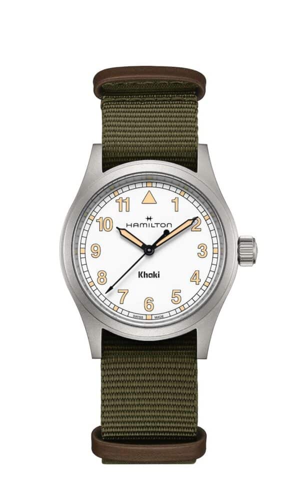 montre khaki field quartz 38mm verte hamilton