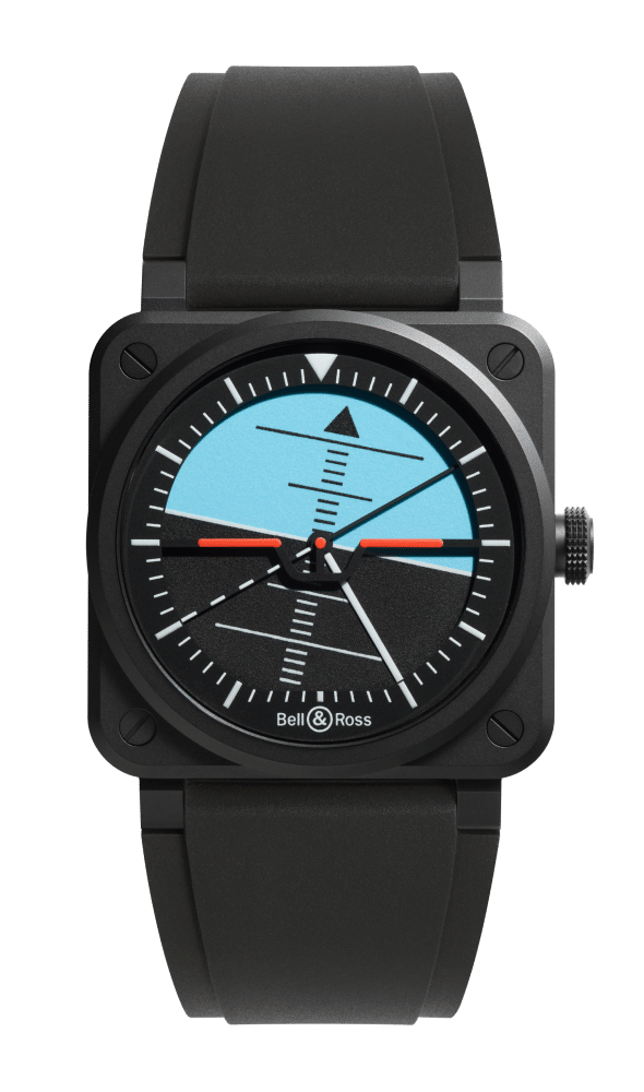 Montre noire BR-03 Horizon Bell & Ross Dumas Horloger Horlogerie Avignon