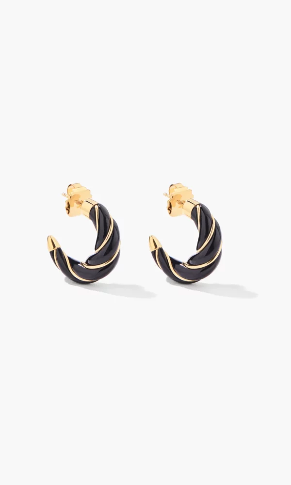 boucles d'oreilles diana noire aurélie bidermann